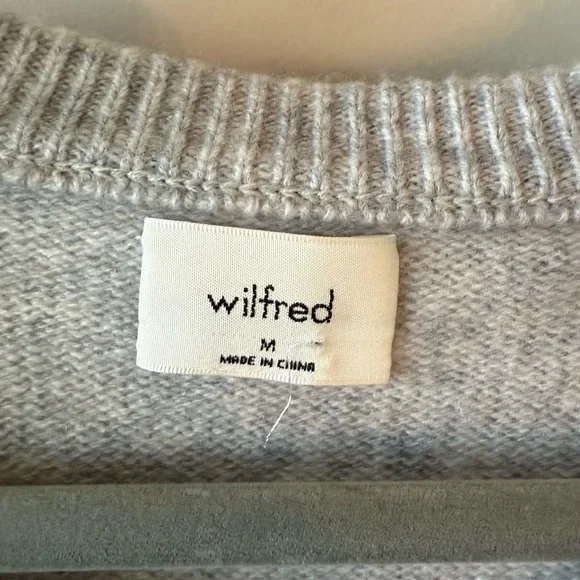 EUC Aritzia Wilfred Cashmere-Blend Cardigan sz MEDIUM - Picture 3 of 11